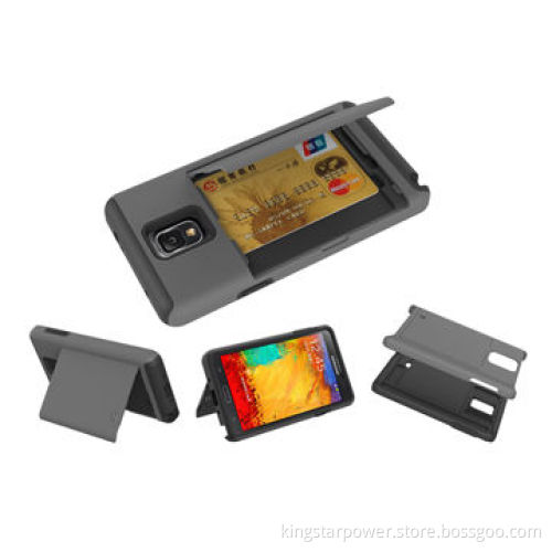 Silicone Case for Samsung Note4 N910 Note 4, with ID Cash Credit Card SlotsNew